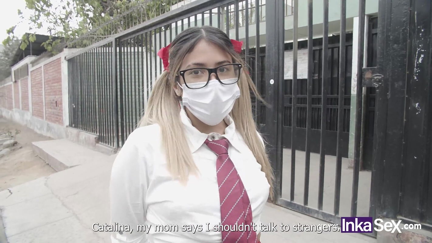 Tímida colegiala folla