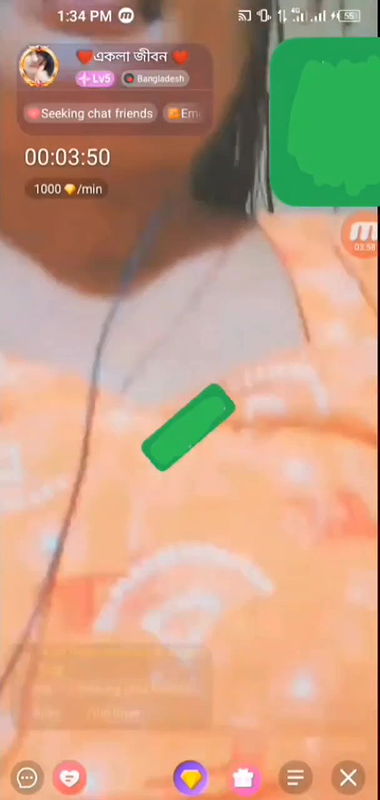 Bengali hot girl 121 chamet with full face private