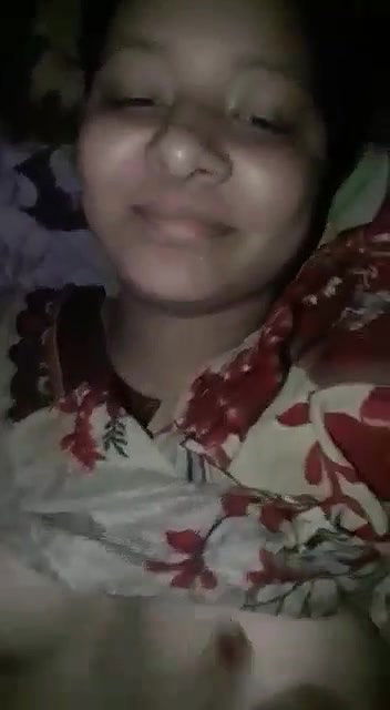 Beautiful Girl Showing and Fingering