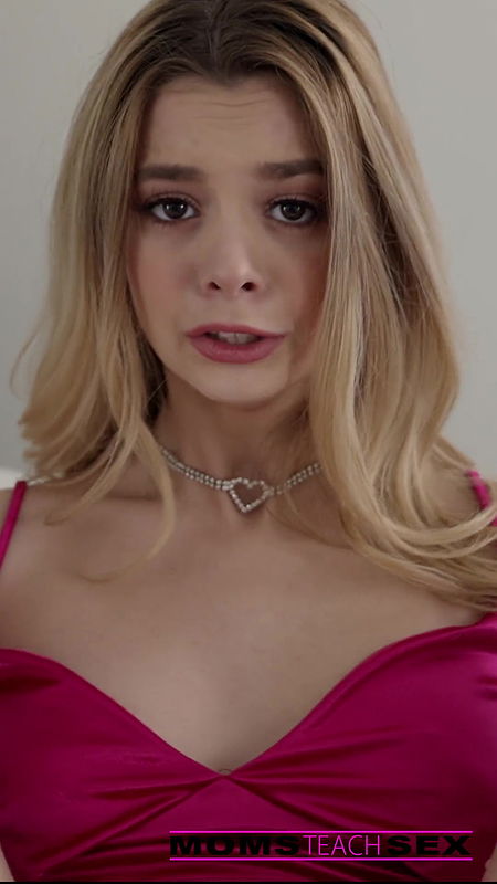 Stepmom Lauren Phillips helps Molly Little get Vibrator Unstuck from Pussy -Portrait View