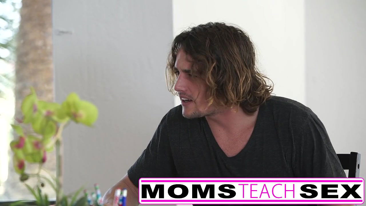 Hot threesome for stepmom and schoolgirl