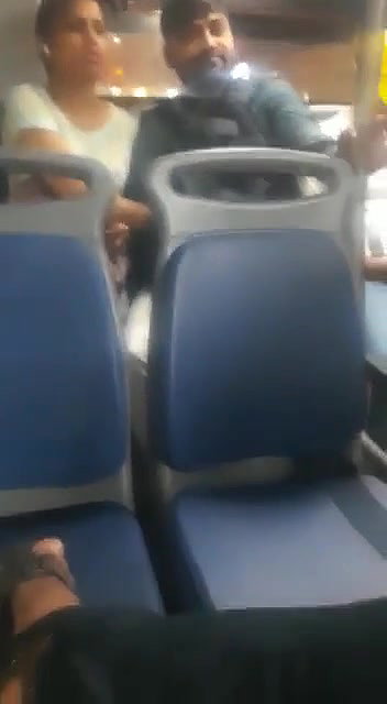 Giving handjob in dtc bus