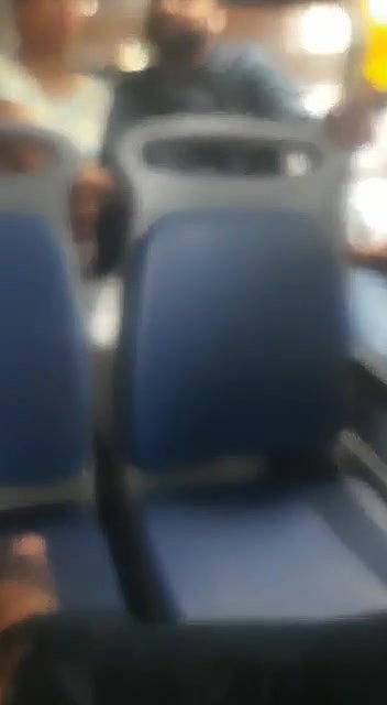 Giving handjob in dtc bus