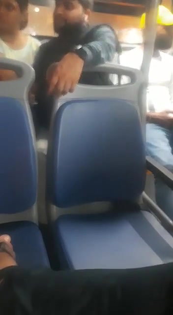 Giving handjob in dtc bus