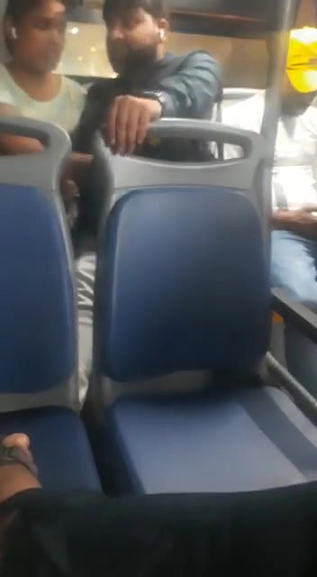 Giving handjob in dtc bus