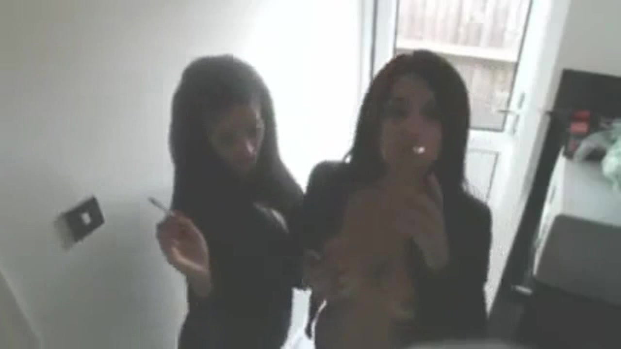 Elizabeth Douglas and Sandy Yardish smoking topless webcam.