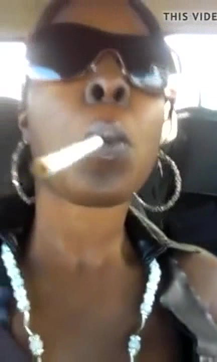 Ebony Car Smoking