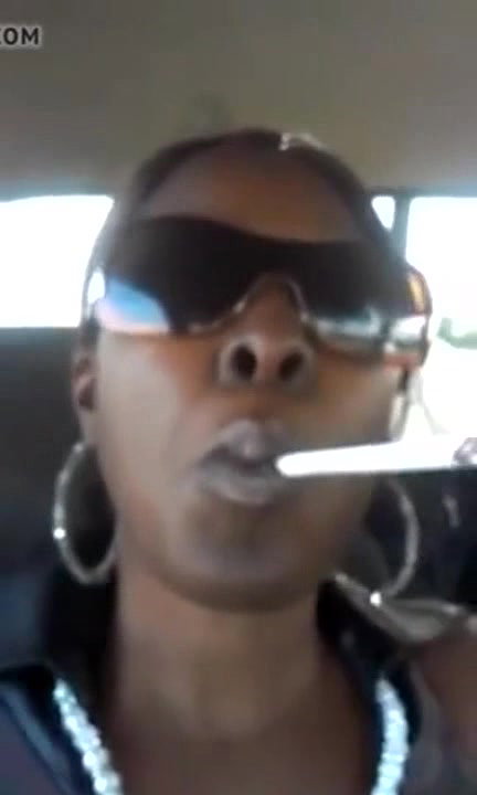Ebony Car Smoking