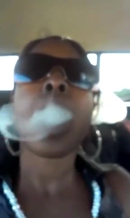 Ebony Car Smoking