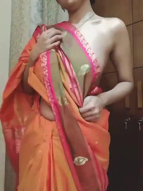 Beautiful Bengali girl saree striptease show