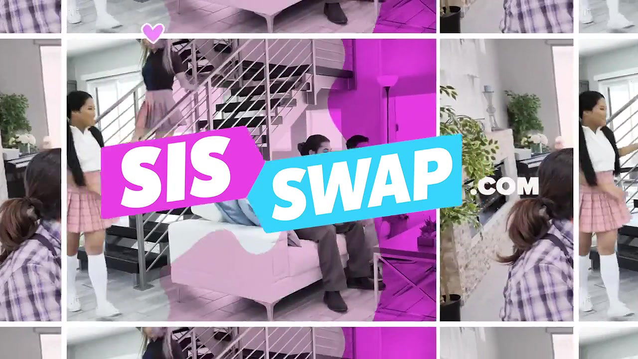 Daughter Swap – Lucky Studs Find Out Their Cute Stepdaughters Are Lesbians And Pound Them Hard