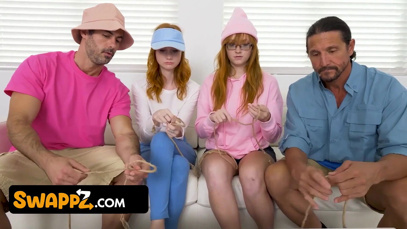Swappz – Cute Ginger Stepdaughters Scarlet Skies & Amber Stark Bang Their Perv Stepdads