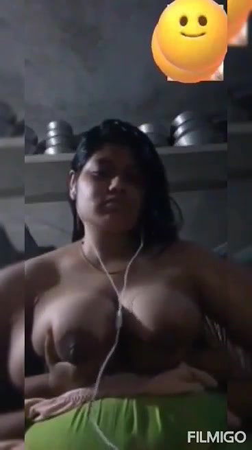 Sexy Girl Playing With Her BigBoobs