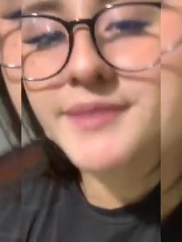 Cute Girl With Glasses Takes Cum All Over Her Face And In Mouth