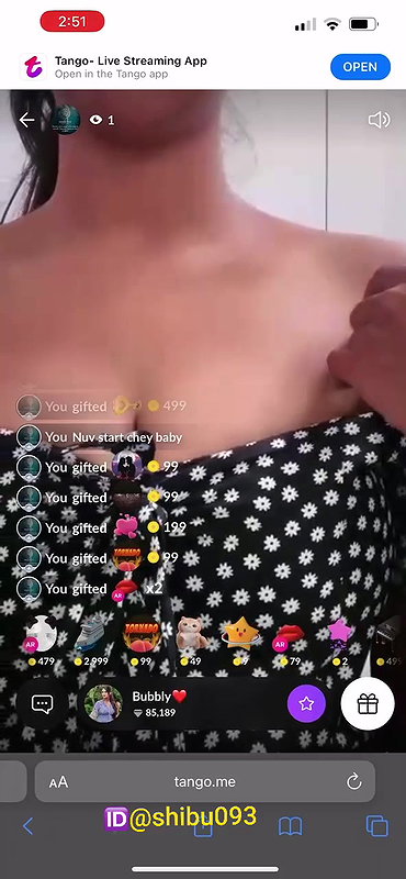 Cute girl nice boobs tango