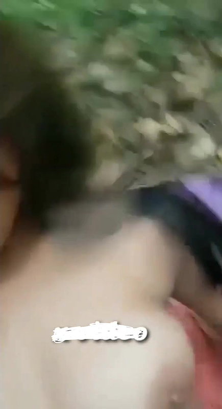 Assame Girl With Lover in Jungle