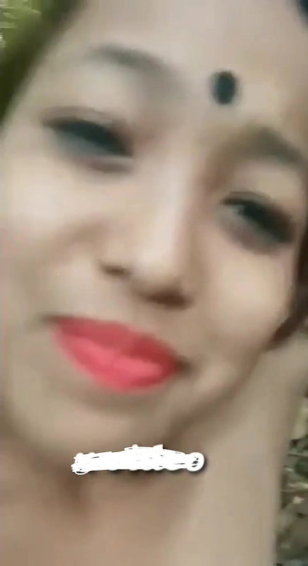 Assame Girl With Lover in Jungle