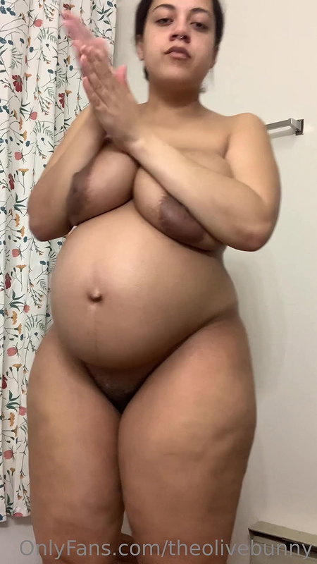 Pregnant Full Term Pregnancy Huge Tits Hot Mom with Theolivebunny