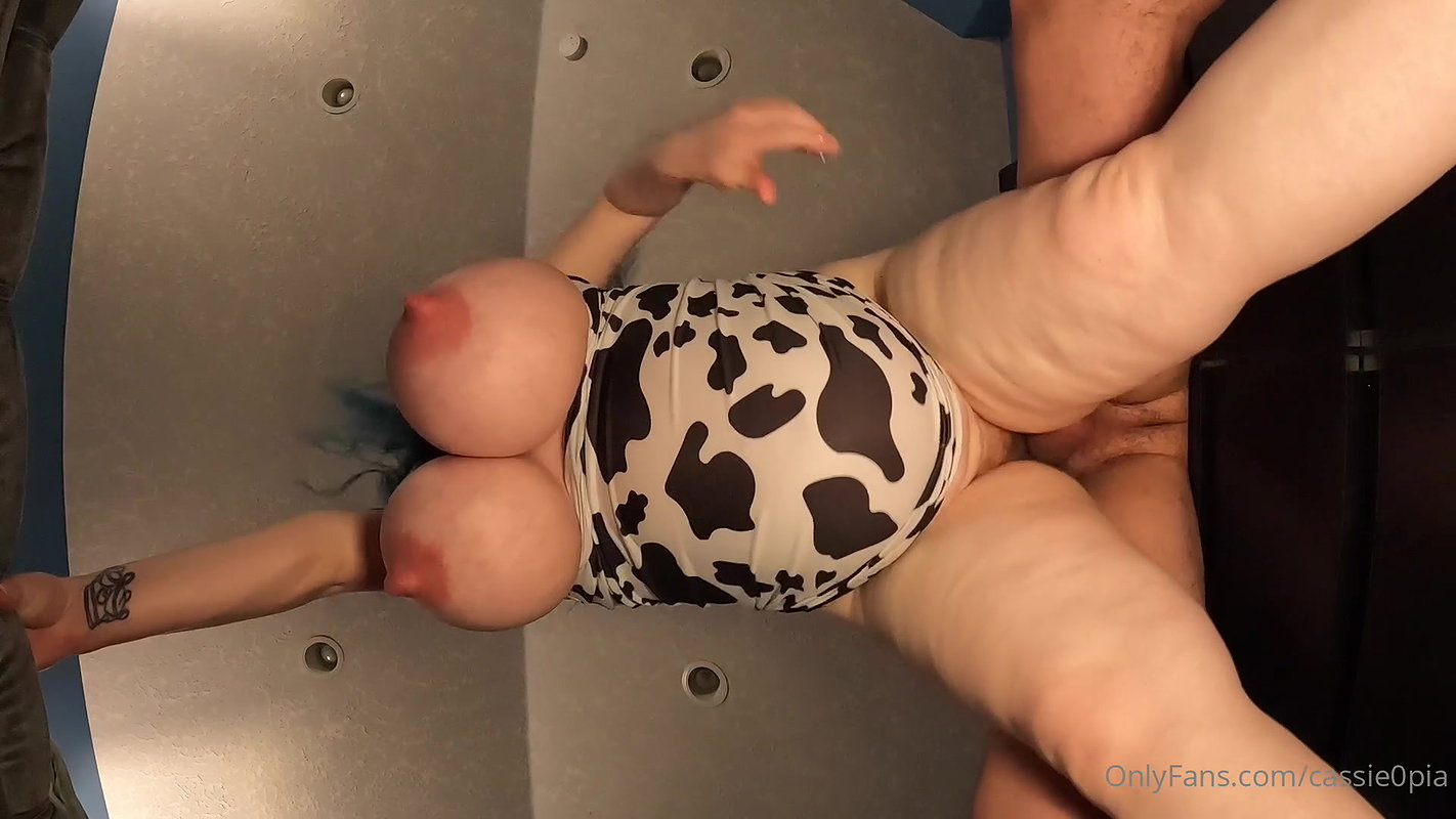 Pregnant From Below Creampie While Pregnant with Cassie0Pia