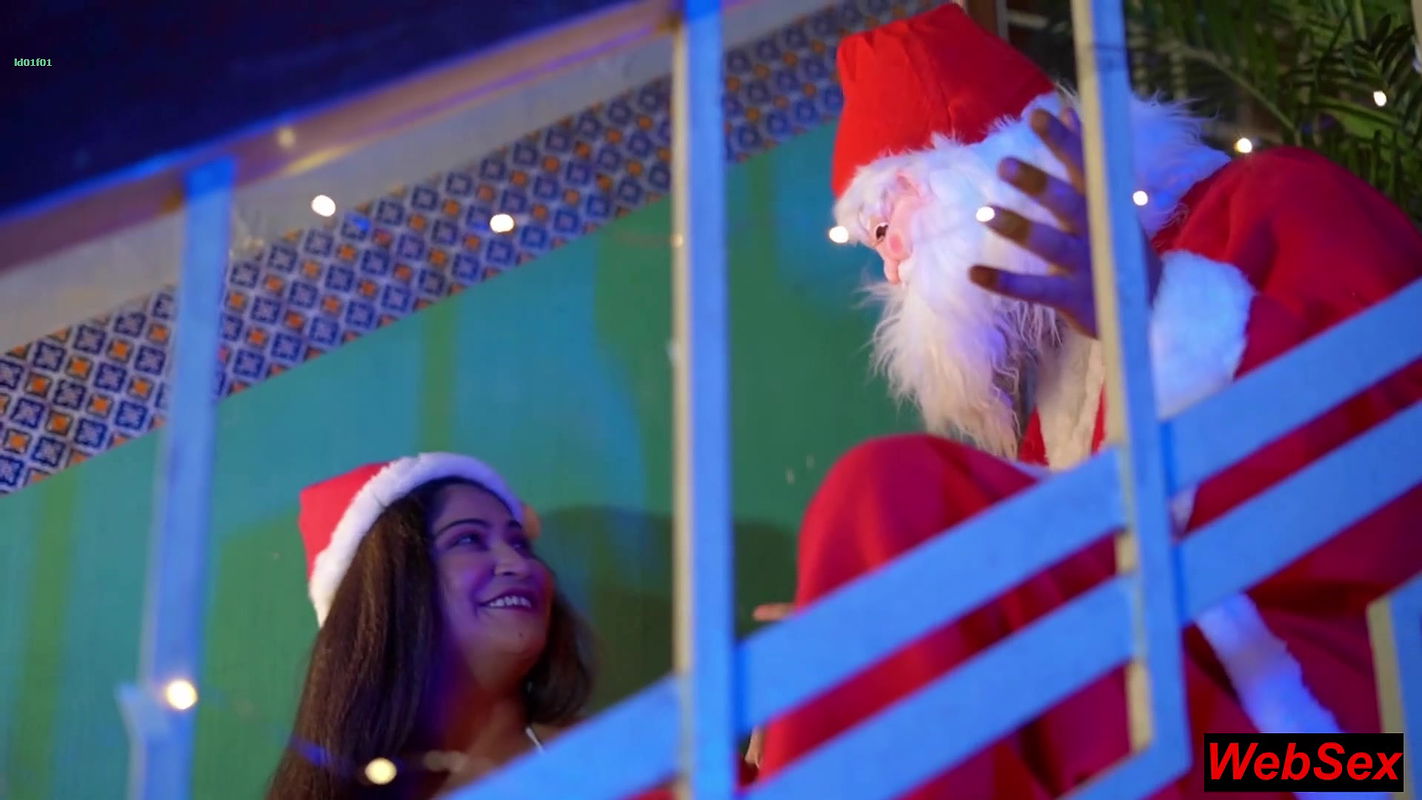 Indian Desi Hot Wife Xmas sex with Santa Claus! Hot Xmas Sex