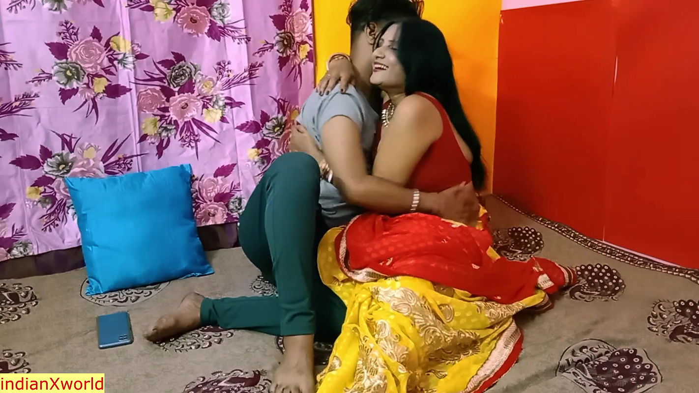 My Desi hot aunty has secret sex with her unmarried devar!! Cum inside pussy