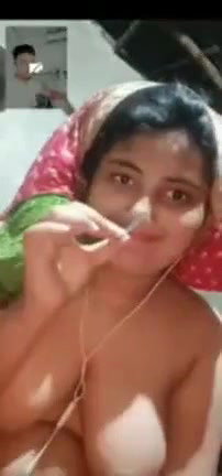 Very Sweet Bangladeshi Girl on Video Call with Audio