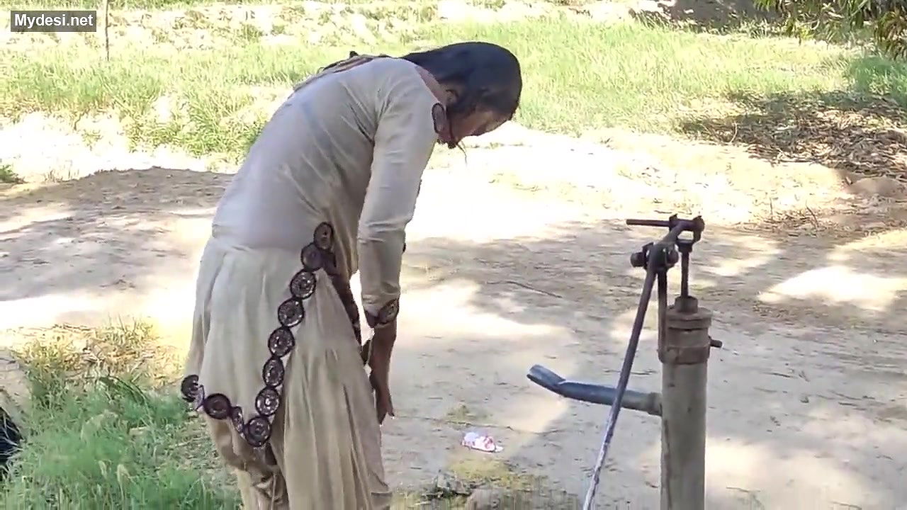 Pk cute girl sexy bath on outdoor