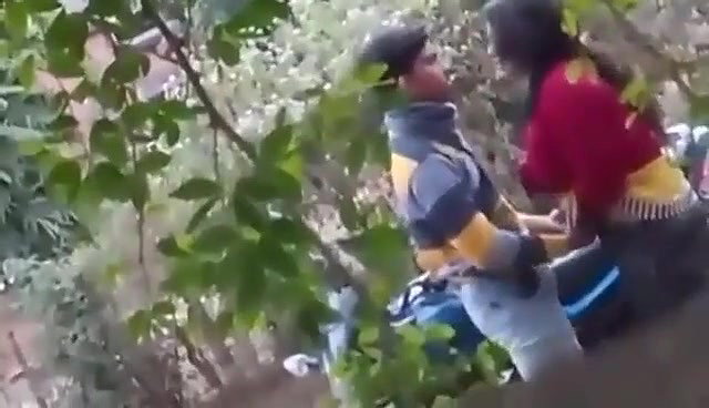 Lovers Outdoor Romance Caught on cam