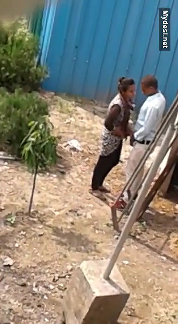 Outdoor quicky standing fucking