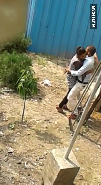 Outdoor quicky standing fucking