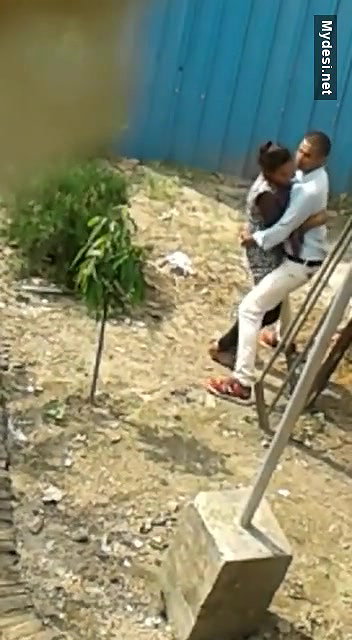 Outdoor quicky standing fucking