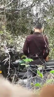 Lovers Caught Fucking in Forest