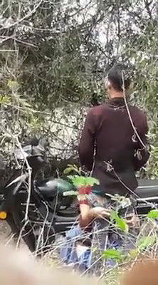 Lovers Caught Fucking in Forest