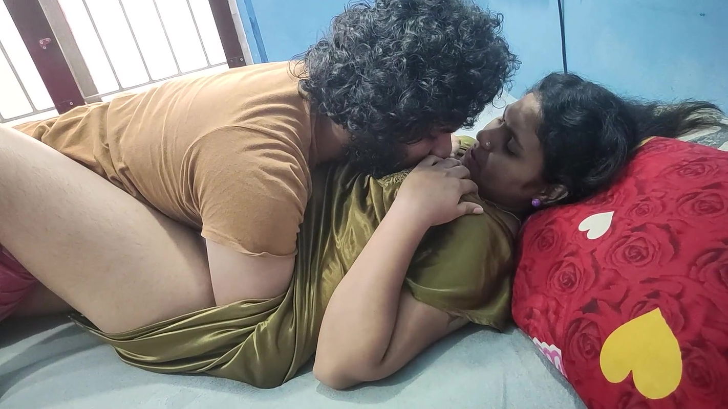 Nighty boobs suck romance of indian couples