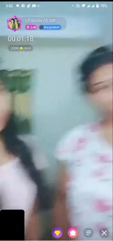 Bangla Lesbian Cpl(Lesbian 03 Girl) Diddle Each Other and Show Boobies and Pussy on Chamet