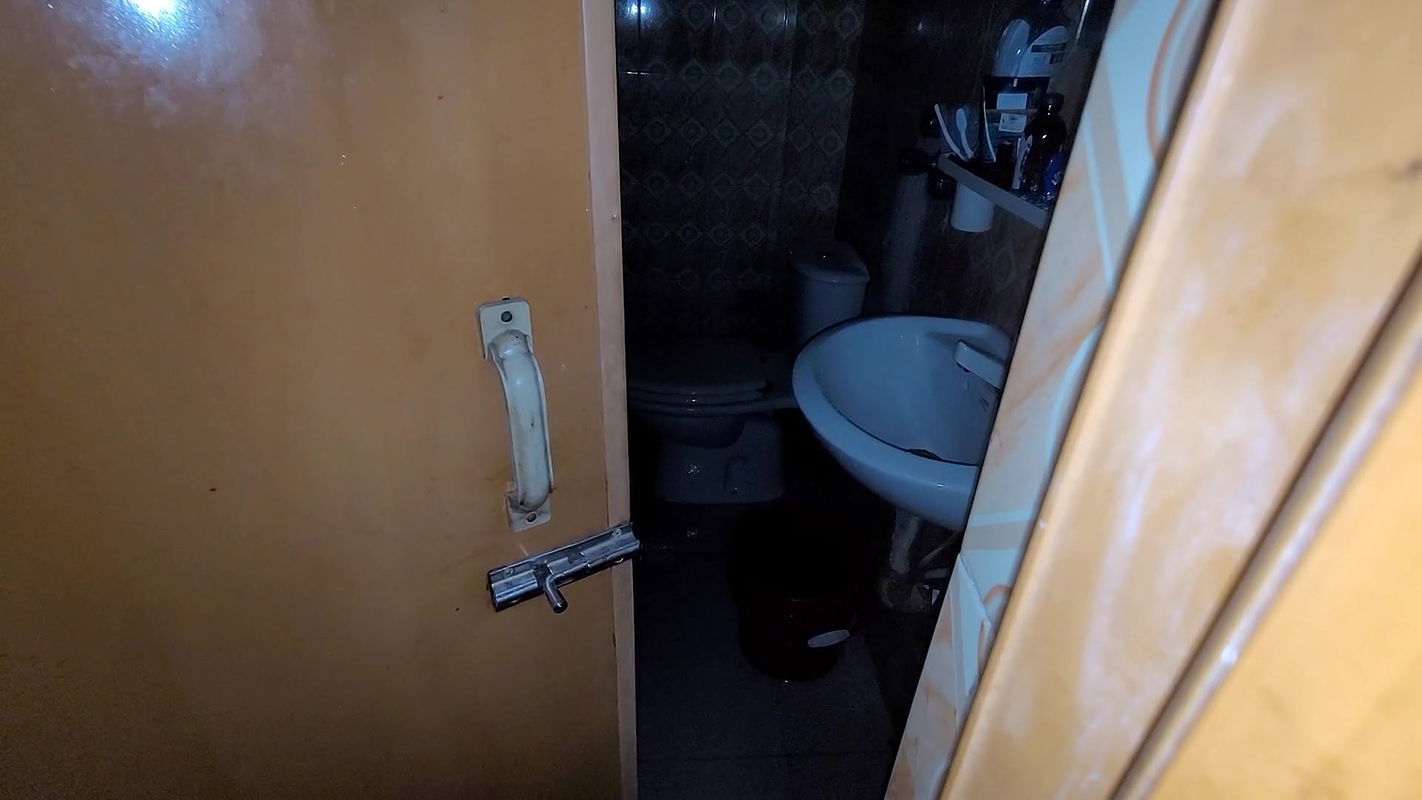 My stepsister was taking a shower with the door open and I was peeking in