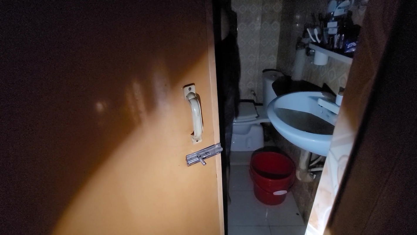 My stepsister was taking a shower with the door open and I was peeking in