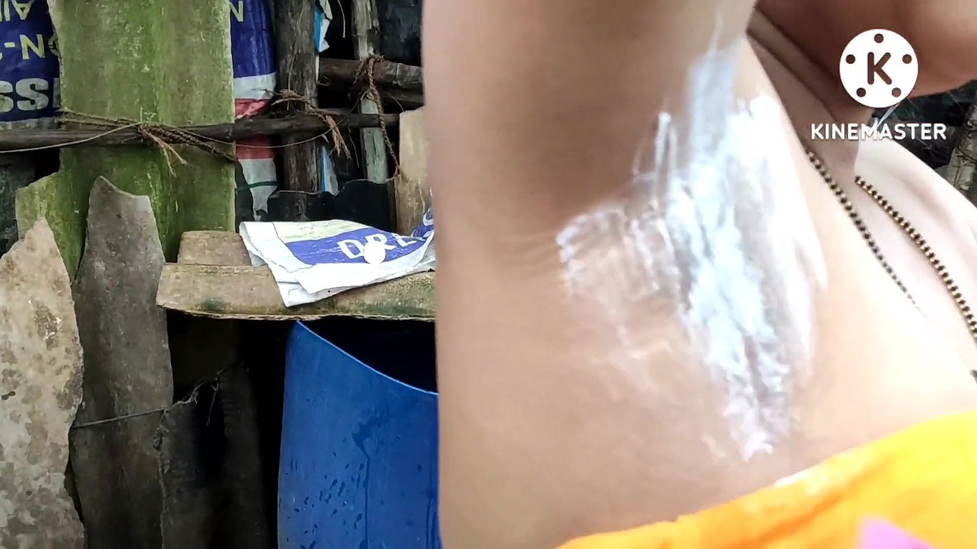 Shaving  indian style hair remove