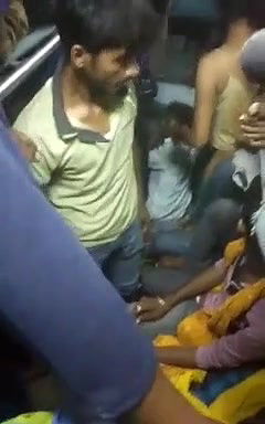 Desi HIJRA Using Bad Words On Train Showing Her Nude For Money