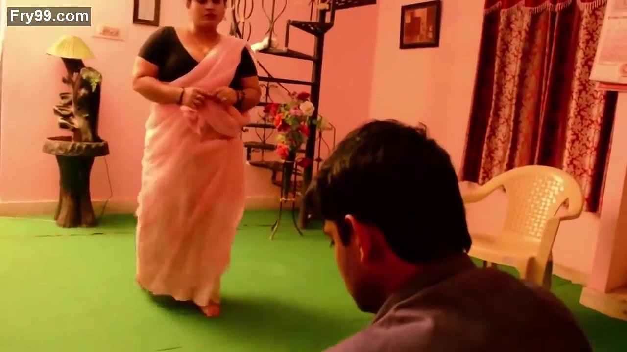 Booby chubby swetha aunty seducing young boy anil and getting enjoyed