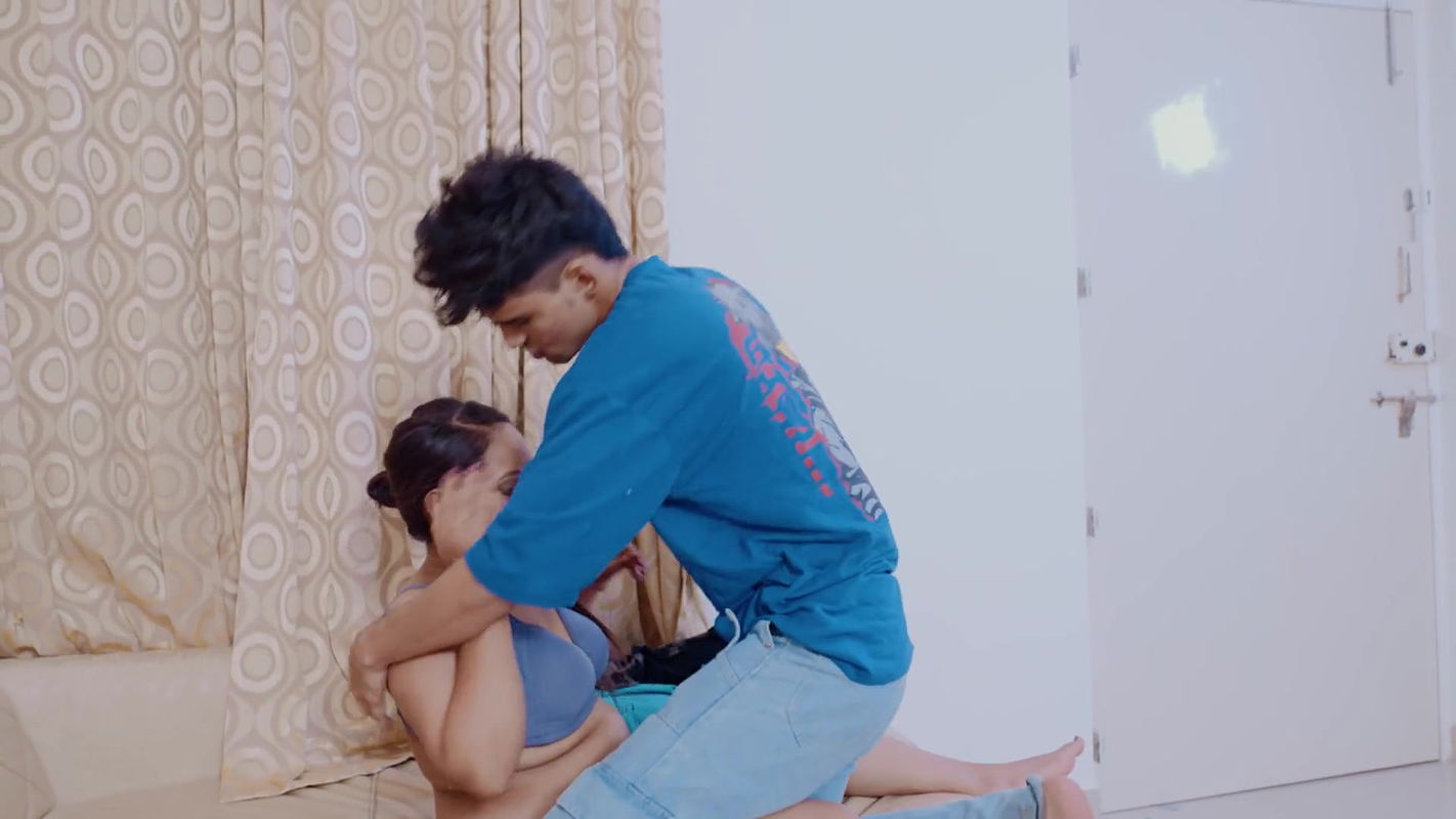 Indian Biology Teacher Sex Fucked on Sofa Threesome Fuck with 2 Student 18  Hardcoresex