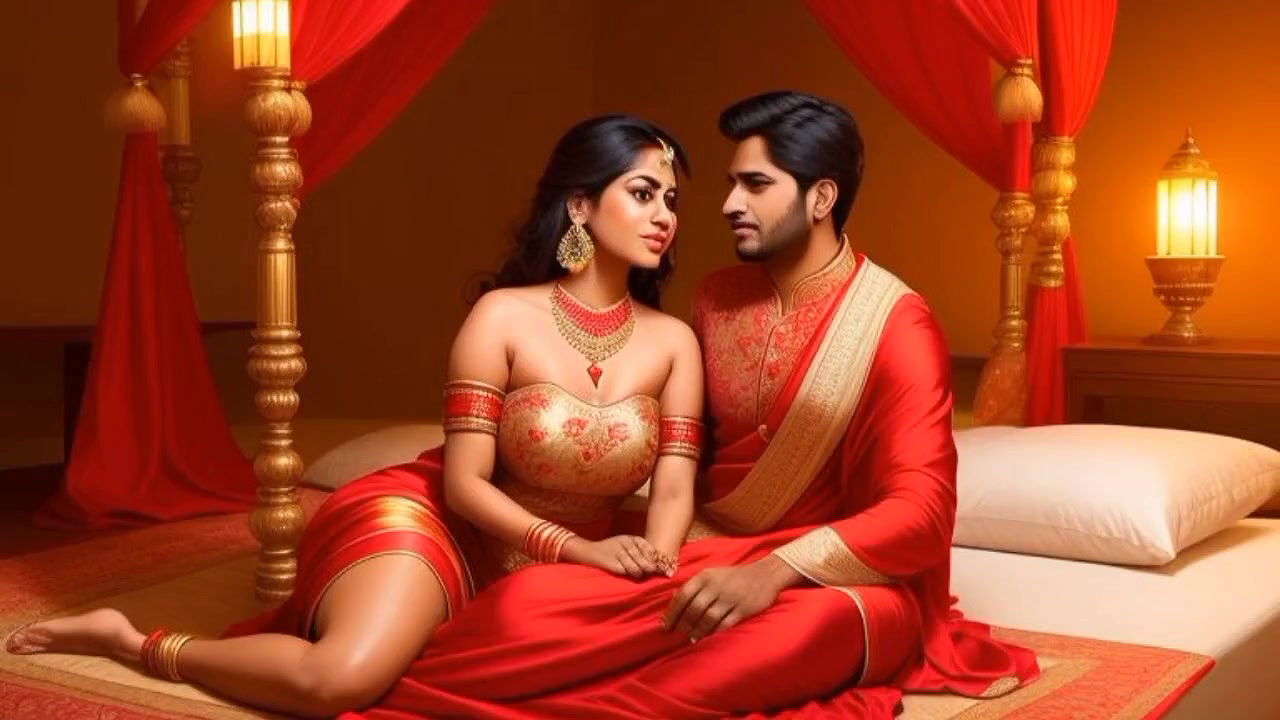 Beautiful Indian girl with big boy