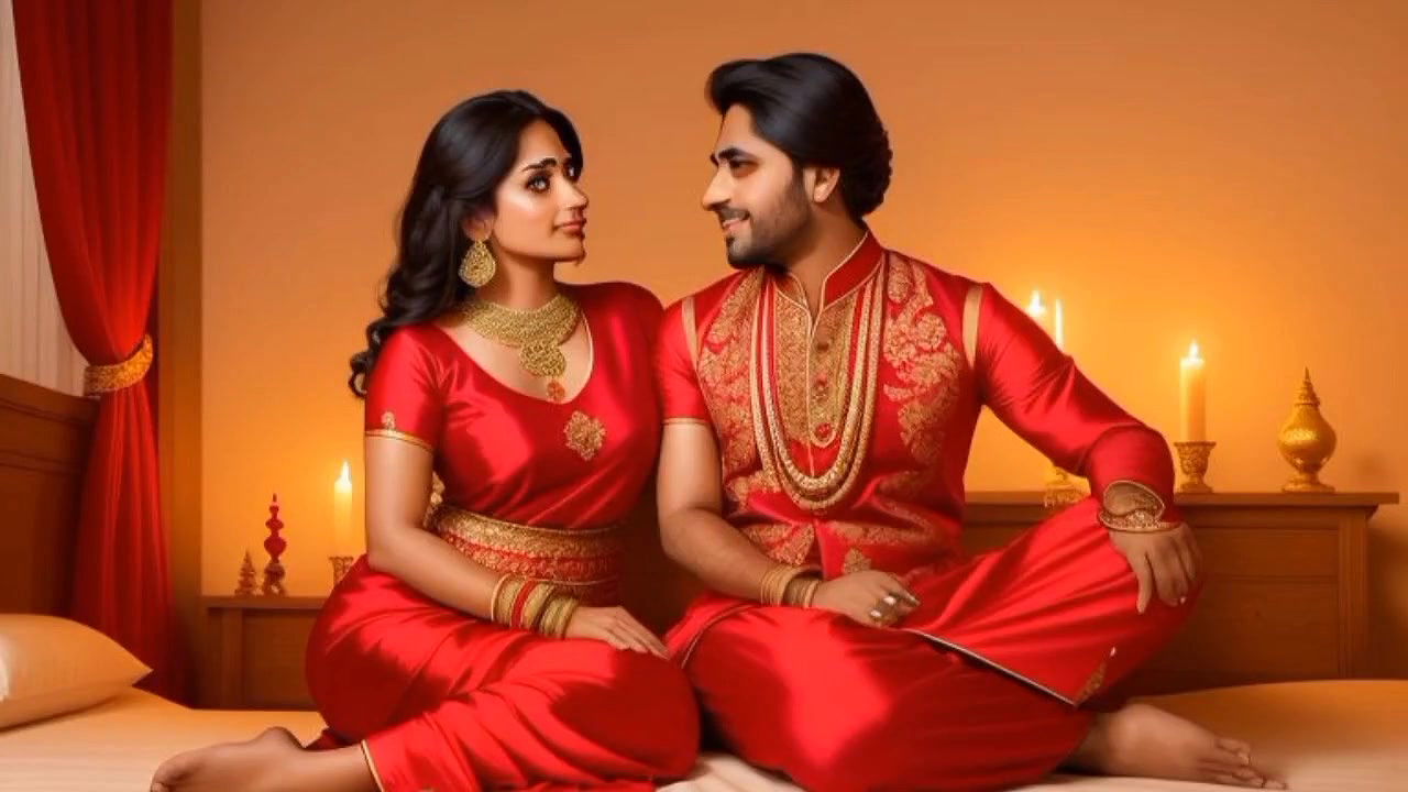 Beautiful Indian girl with big boy