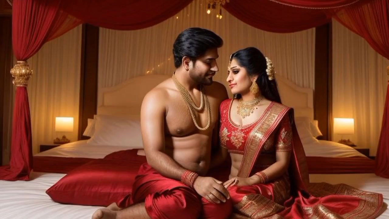 Beautiful Indian girl with big boy