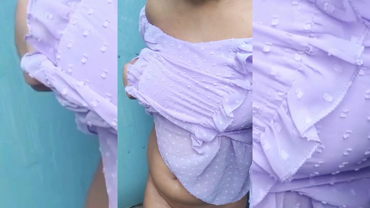 Desi Village College girl tight pussy outdoor alone sex. Lots of cum on the tits. Step sister insists that her step brother cum