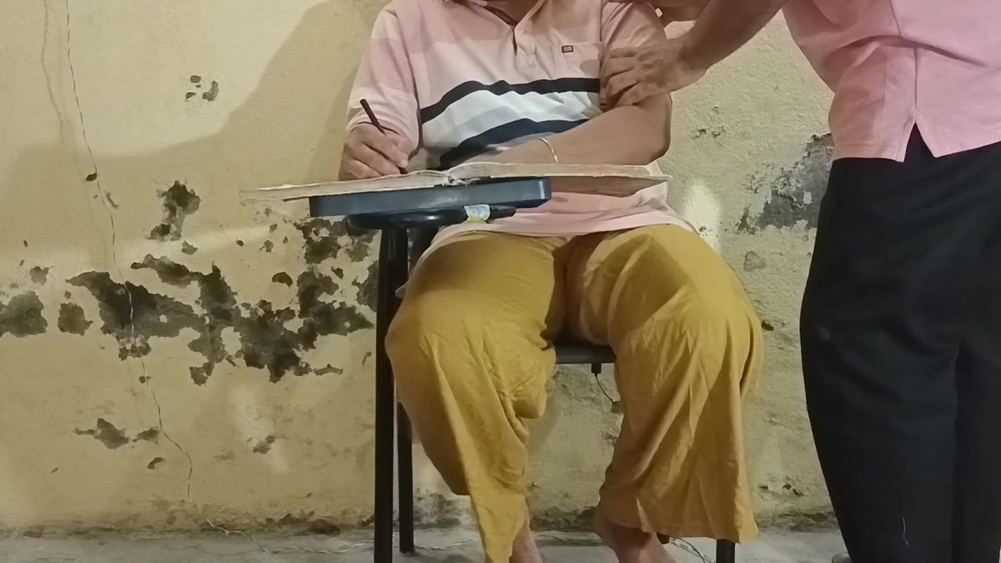 Step sister was once again given a tremendous pat by her younger stepbrother