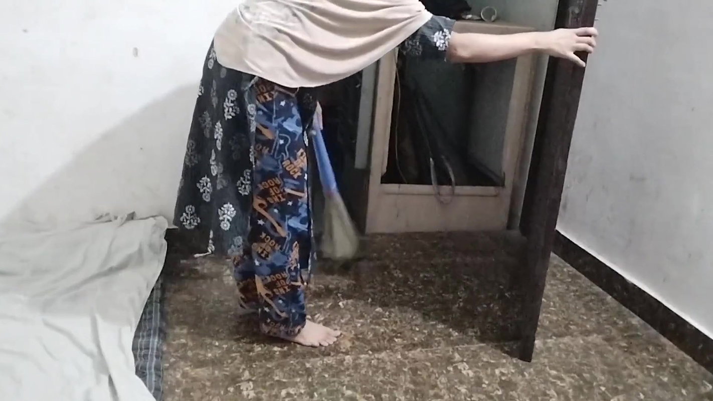 Indian college girl was called to the room