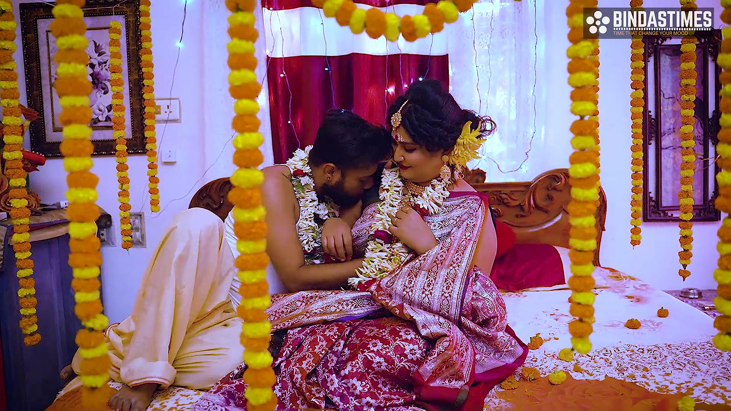 Big Boobs Desi Newly Married Virgin Wife First Night with Her Husband and Creampie Full Movie