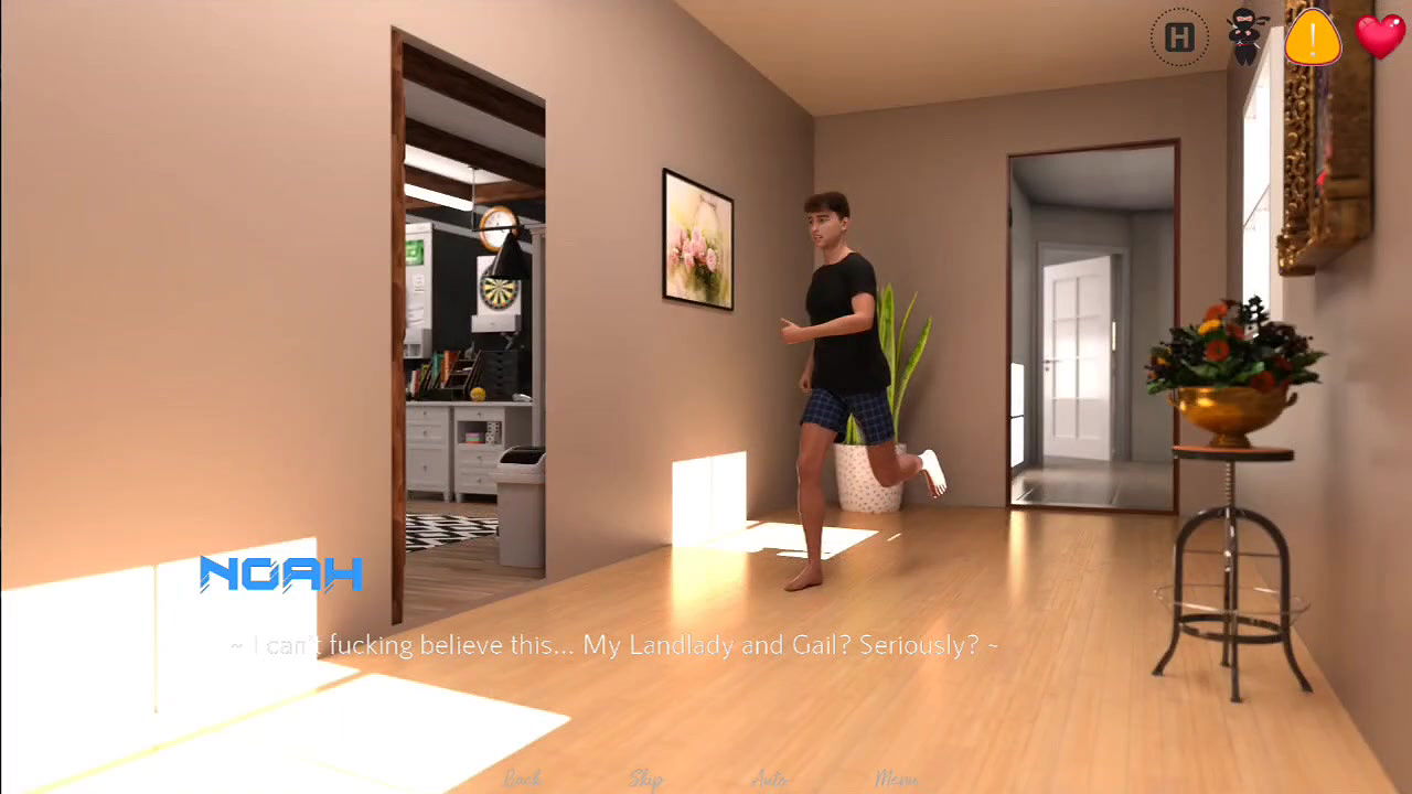 Stepbrother sees two stepsisters having fun