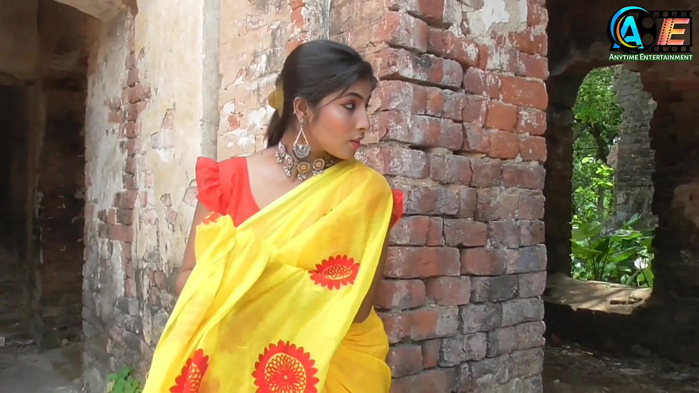 Saree Vlog Shoot  Rishita Yellow Saree  Anytime Entertainment  Saree Fashion  Saree Shoot